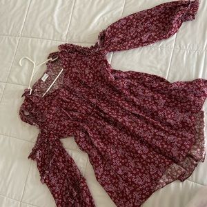 Magda Butrym lomg blouse open shoulder